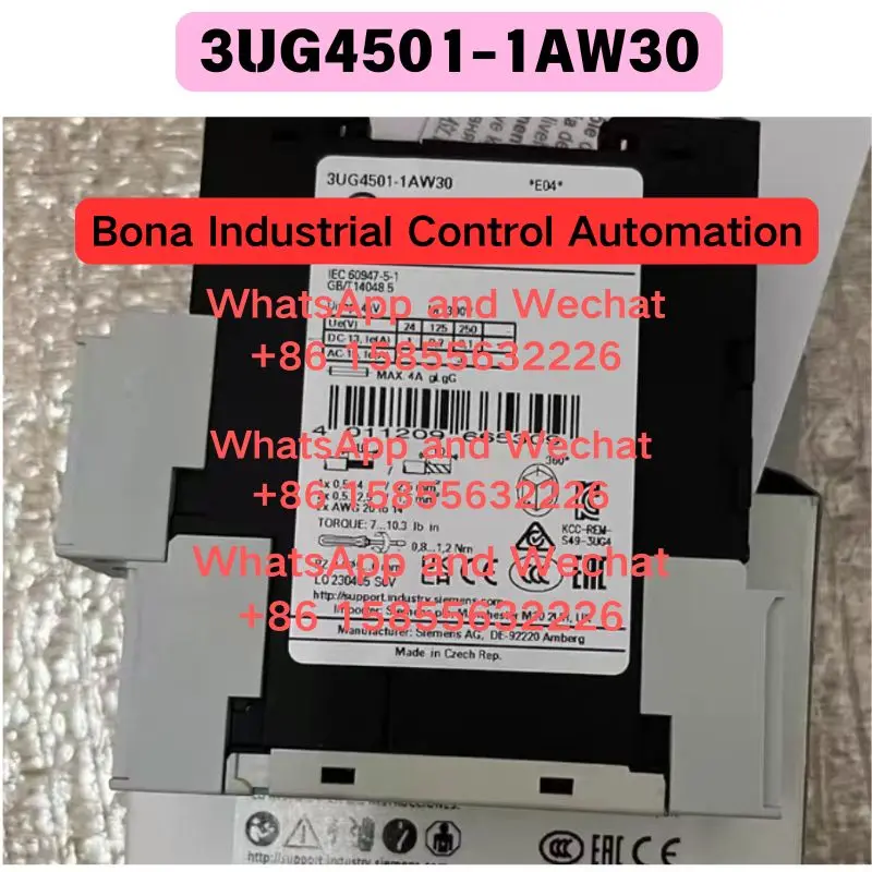 Brand new original module 3UG4501-1AW30 Monitoring relay Functional test OK Quick delivery Please contact the merchant