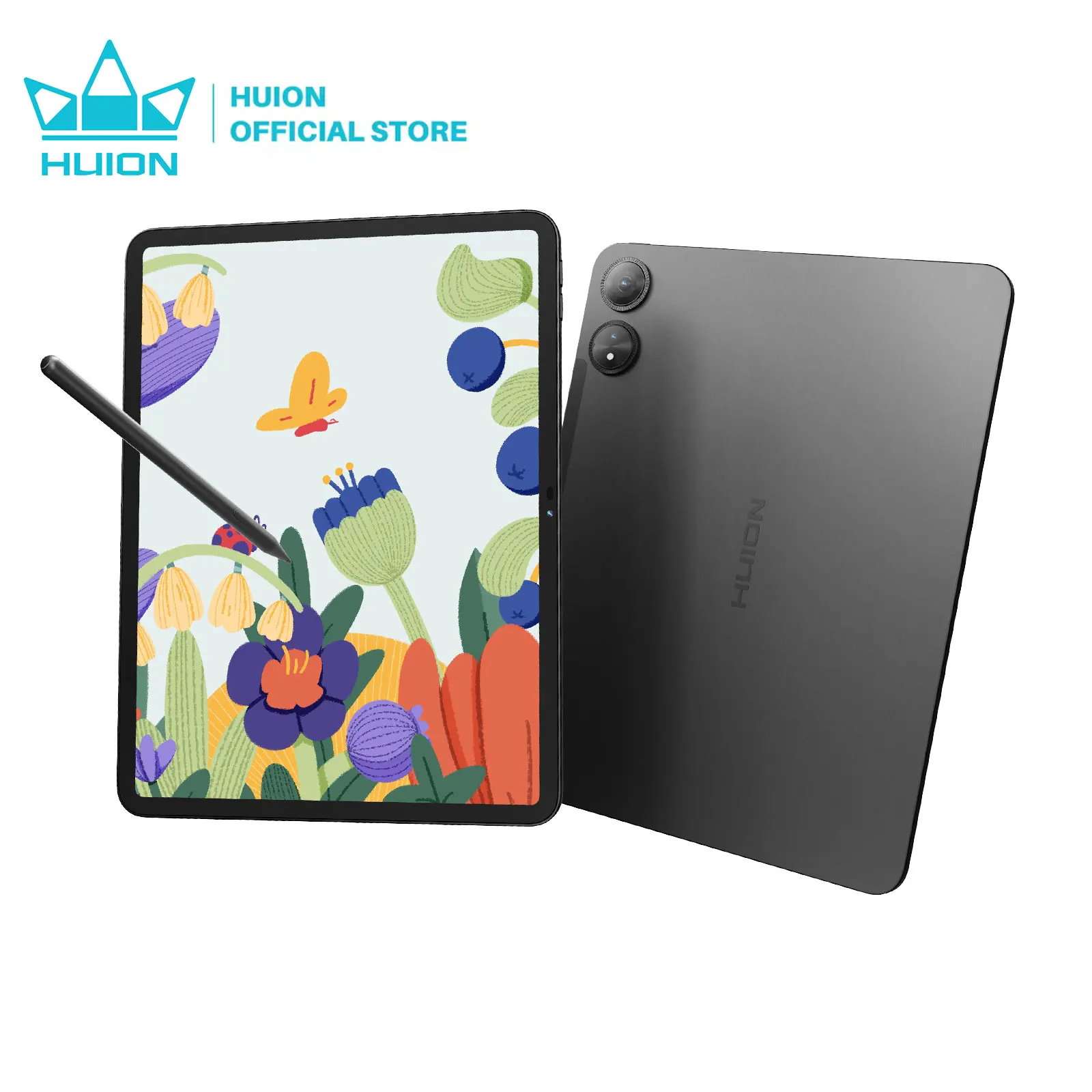 HUION Kamvas Slate 13 Drawing Tablet 12.7inch Tablet Android 14 8GB+256GB RAM 10000mAh with H-Pencil Graphics Tablet Art Design