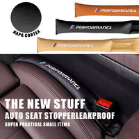 2pcs PU Leather Car Seat Gap Filler Seats Leak Stop Pad Leak Pads for BMW M Performance E46 E60 F30 E92 Serie Auto Accessories