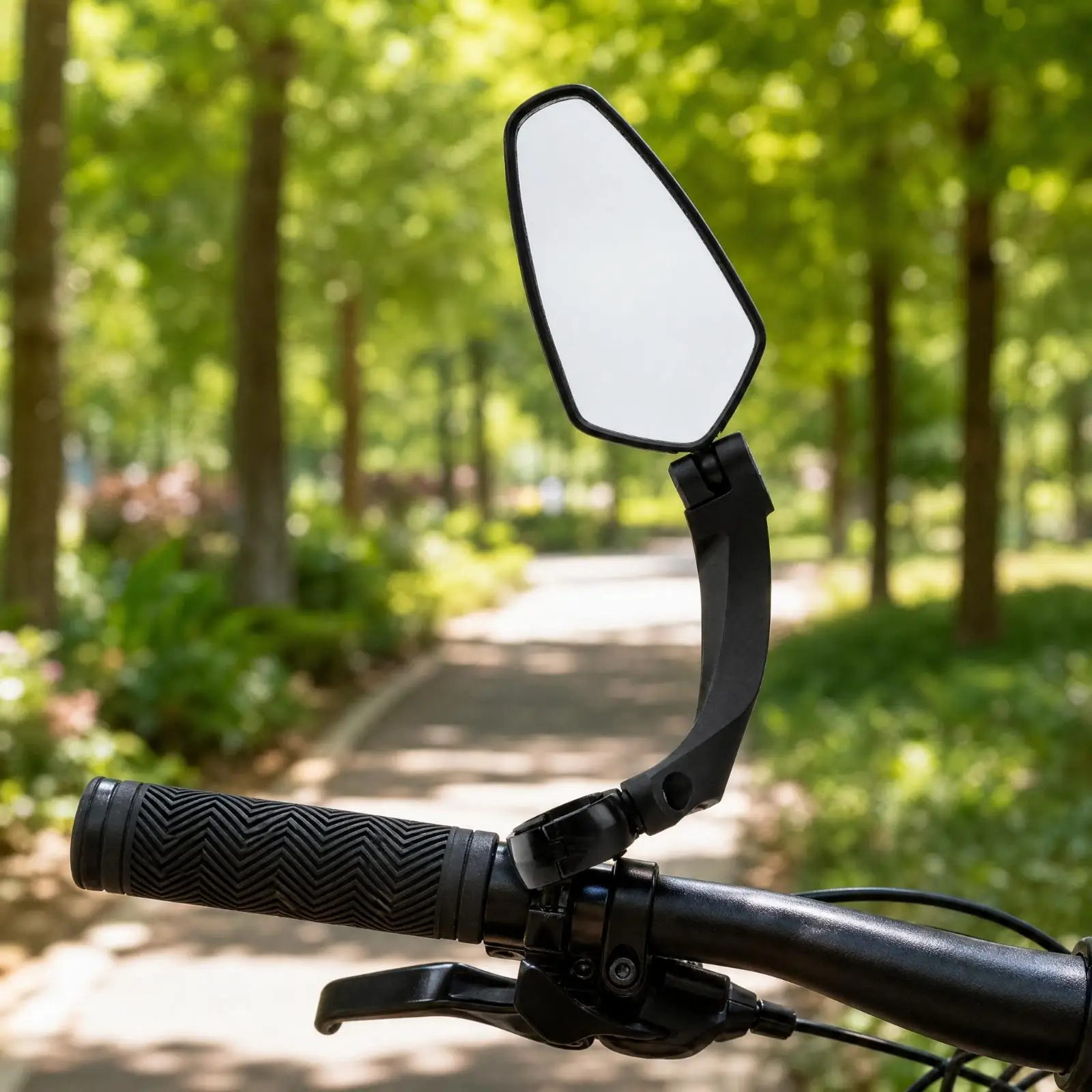 Bicycle Convex Rearview Mirror Folding Handlebar Design Wide Angle View for MTB Road Bike Gravel Cycling Safety Tool