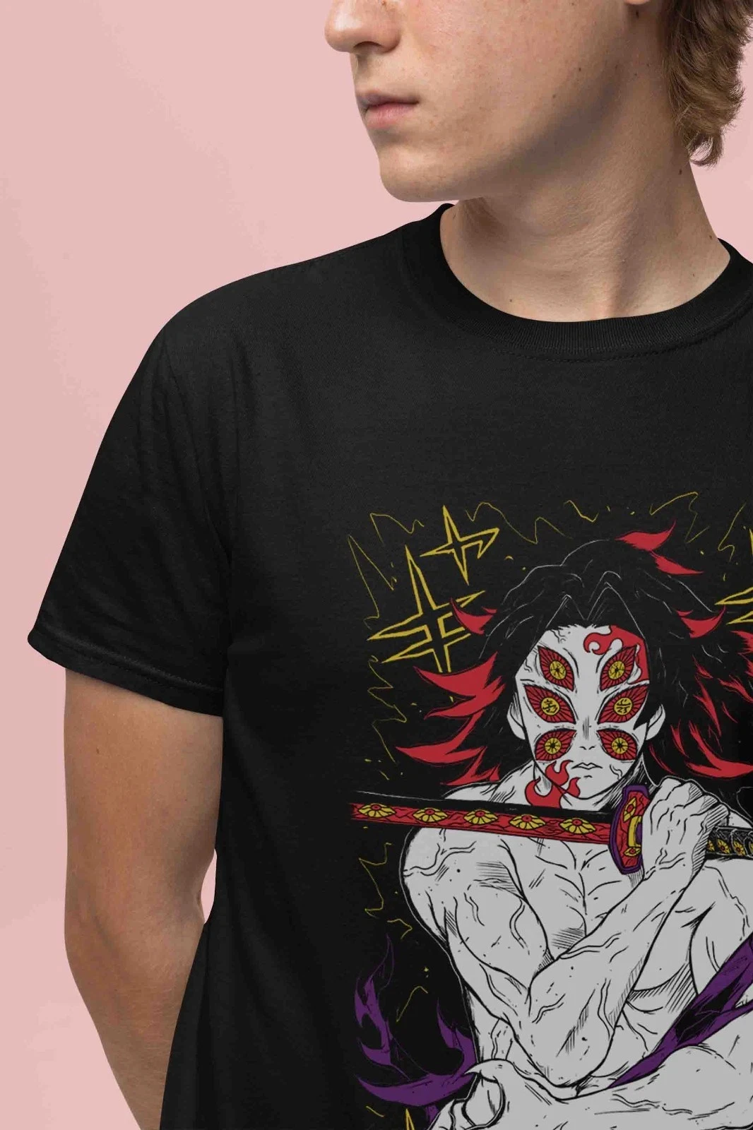 Relaxing and Comfortable Inosuke Tshirt Demon Slayer Kimetsu No Yaiba   2026 New Cotton Summer for Men