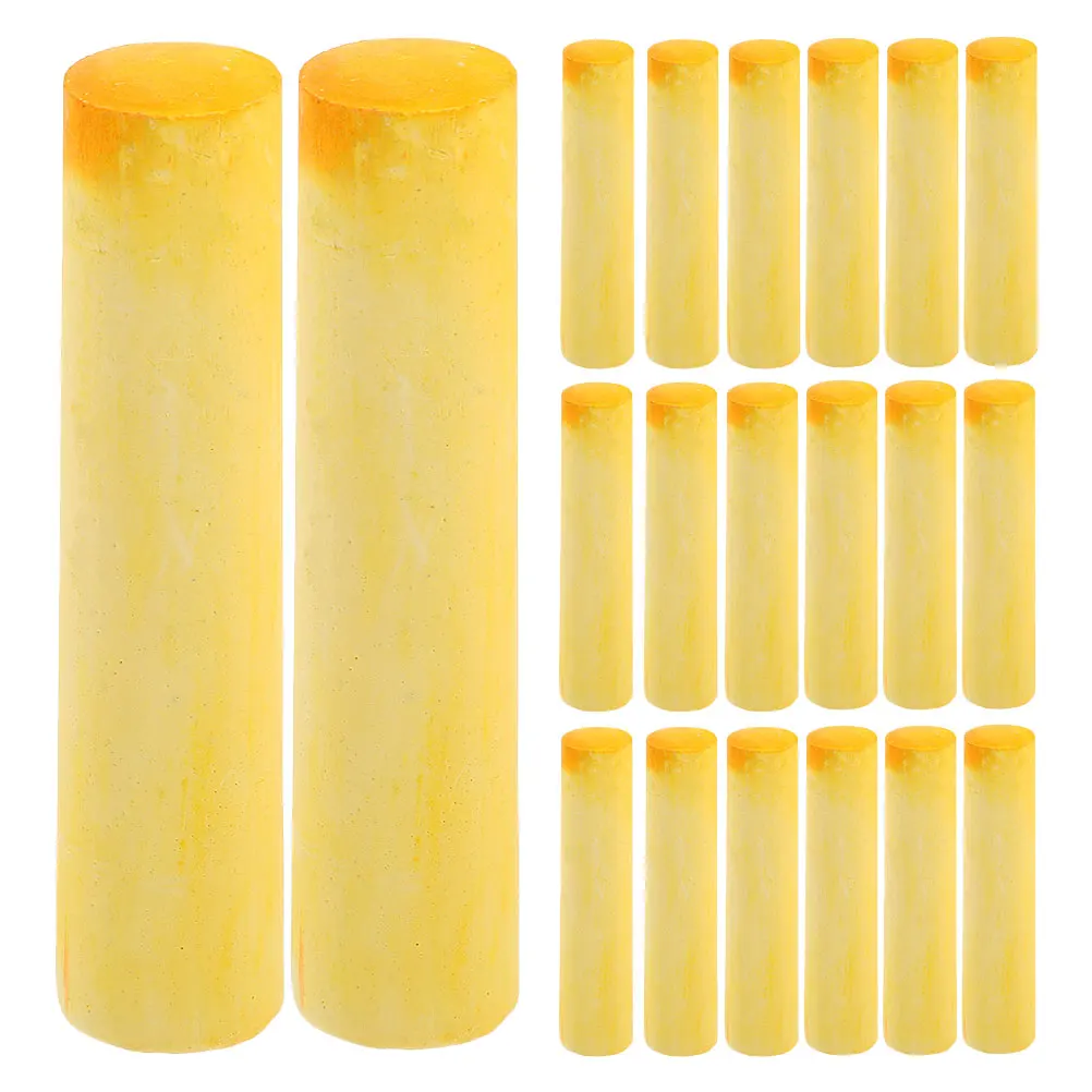 

20 Pcs Jumbo Kids Chalk Yellow Chunky Washable Non Toxic Outdoor Sidewalk Project Birthday Party Blackboard