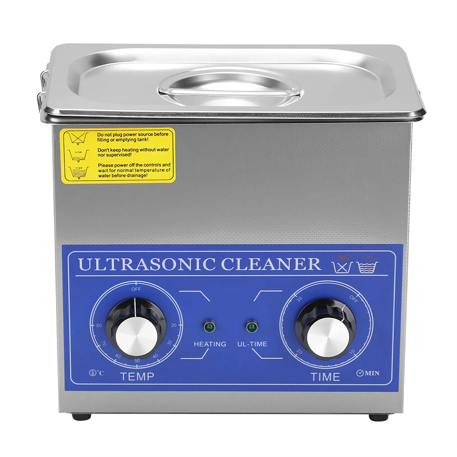 3,2l 120W Ultrasone Reiniger, Mechanische Timing Verwarming Mini Ultrasone Reinigingsmachine