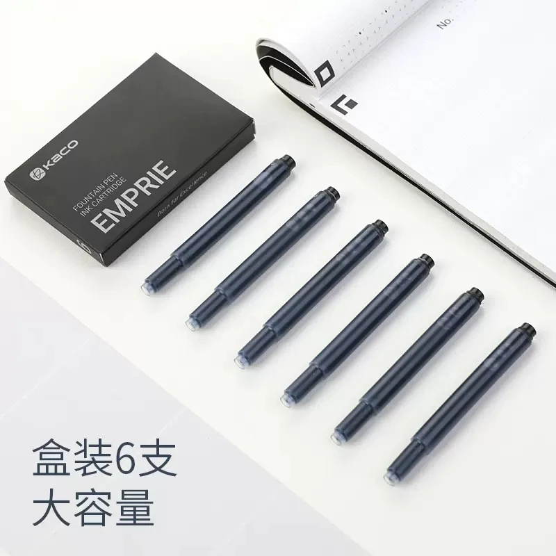 6 قطعة/المجموعة الأصلي Kaco الحبر الكيس ل Kaco بريو/أنبوب قلم حبر خراطيش الحبر عبوات الحبر 7.1 مللي متر الأزرق الأسود الأحمر الغيارات لوازم