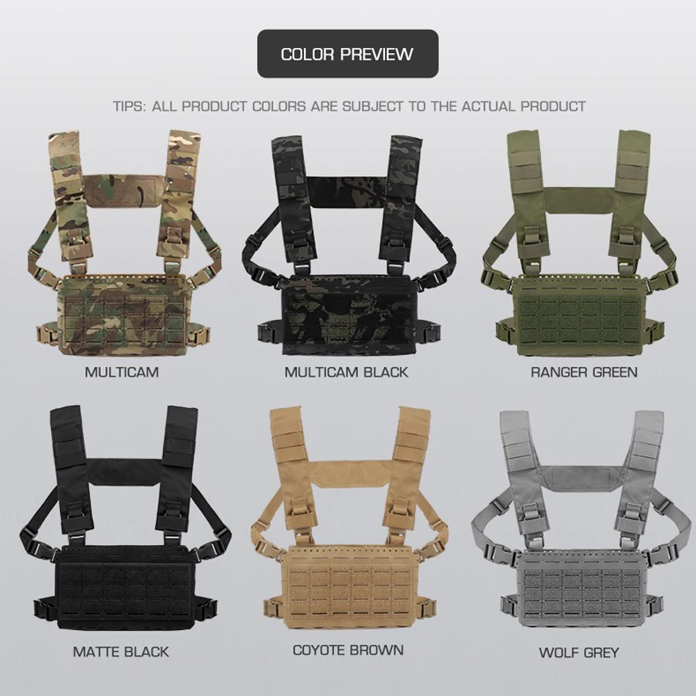 Tactical Chest Rig MK5 Mag Pouch Spiritus Molle System Micro Fight Chassis Front Panel JPC Plate Carrier Airsoft Militar Gear