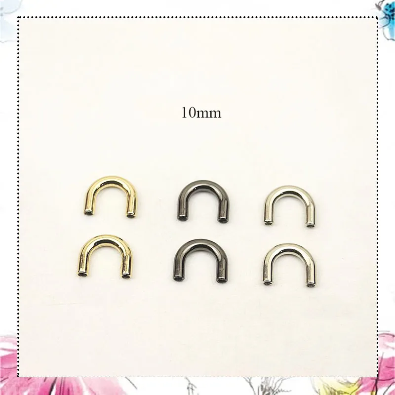 

50pcs 10x16mm Metal Bag Arch Bridge D Ring Buckles for Handbag Wallet Clips Clasp DIY Decoration Hardware Accessories