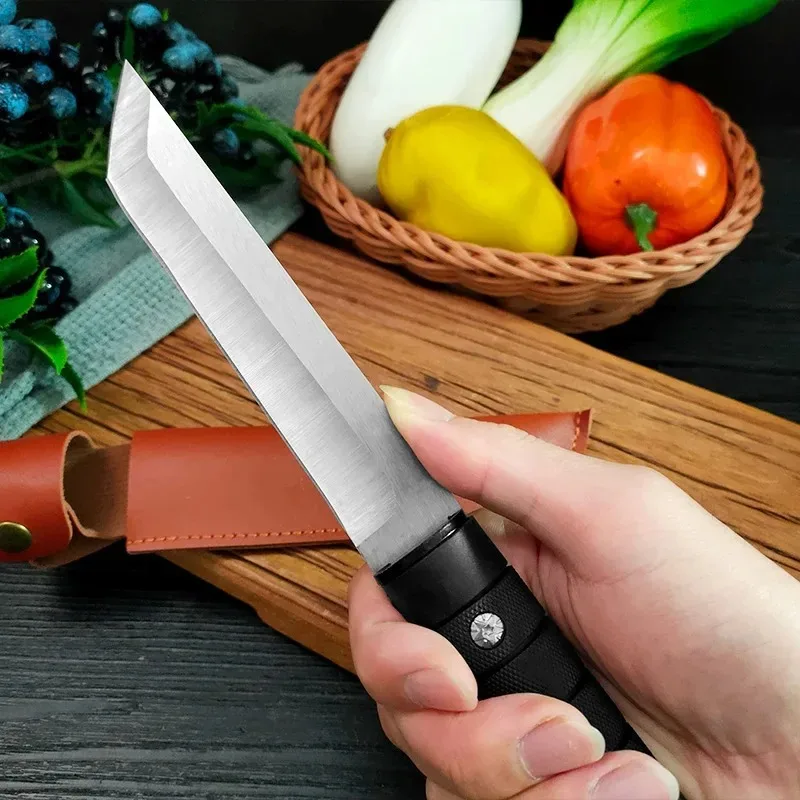 6 inch Stainless Steel Butcher Knife Cleaver Meat Chef Knife Sheep Fish Pig Fruit Cooking Knives ABS Handle Kitchen Boning Knife