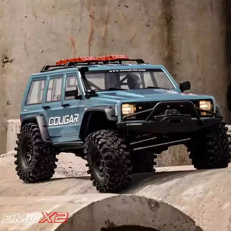 

1/8 Crossrc Emo X2 Cougar Rtr 4wd 2,4 ГГц радиоуправляемая электрическая модель автомобиля с дистанционным управлением гусеничный Радиоуправляемый автомобиль внедорожник 4x4 игрушки подарок на день рождения и Рождество