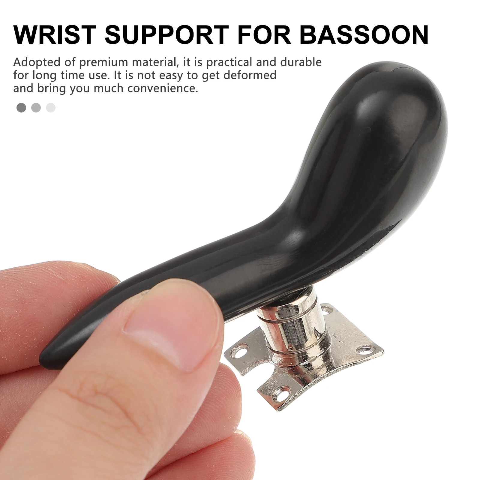 

Handle Base Set Bassoon Saddle Wrist Rest Pad Accessories Support for Black Plating Stem