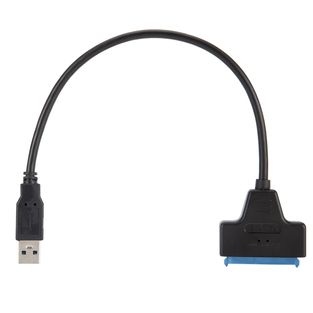 كابل SATA إلى USB 3.0 / 2.0 يصل إلى 6 جيجابت في الثانية لمحرك الأقراص الصلبة الخارجي SSD مقاس 2.5 بوصة محول SATA 3 22 Pin USB 3.0 إلى سلك Sata III
