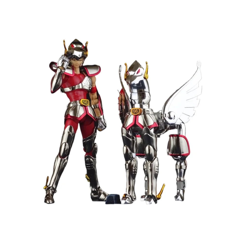 Em Estoque: Saint Seiya GT Myth Cloth EX Capacete Pegasus 20º Aniversário com Suporte de Armadura de Cavaleiro, Boneco de Ação Colecionável