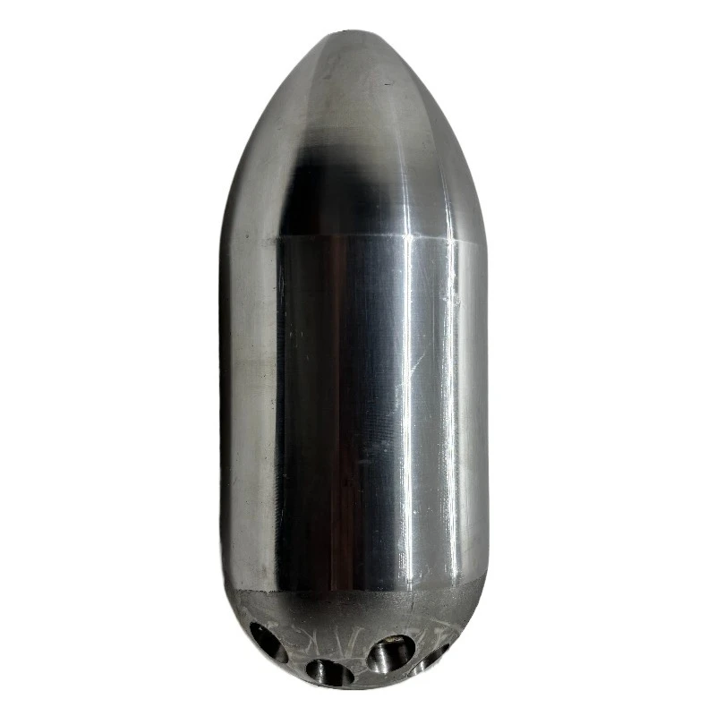 Stainless Steel Nozzle for High-pressure Cleaning Machine Front 1 Rear 13 Hole Ceramic Core Municipal Pipeline Dredging Nozzle