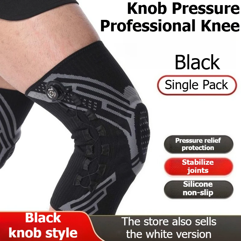 Suporte de Joelho Ajustável Profissional para Esportes, Braçadeira de Joelho para Basquete, Futebol, Corrida, Badminton e Fitness