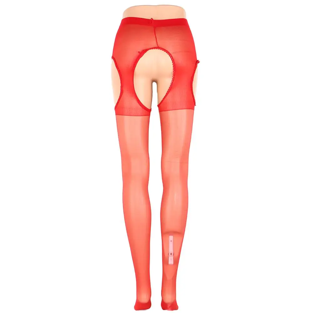 

Spandex Sexy Women Ladies Open Crotch Stockings Stretchy Sheer Pantyhose Lingerie Seamless Sheer Pantyhose Crotchless Tights