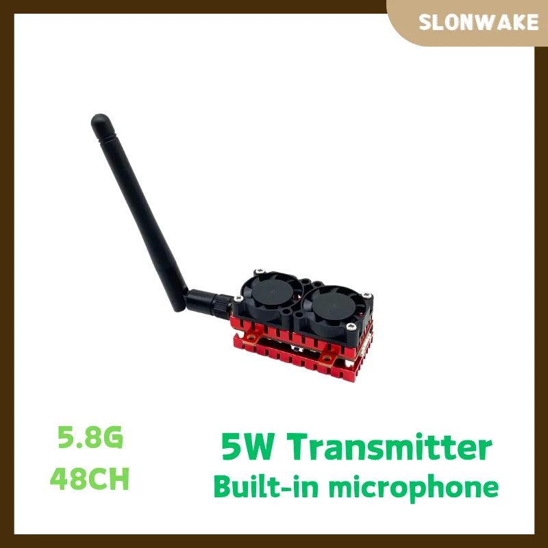 FPV racing kit: 5W VTX(dual fan  high-power) , 1500TVL Cam(night vision) ,5-inch external display screen, 5.8G, 48CH,for drone