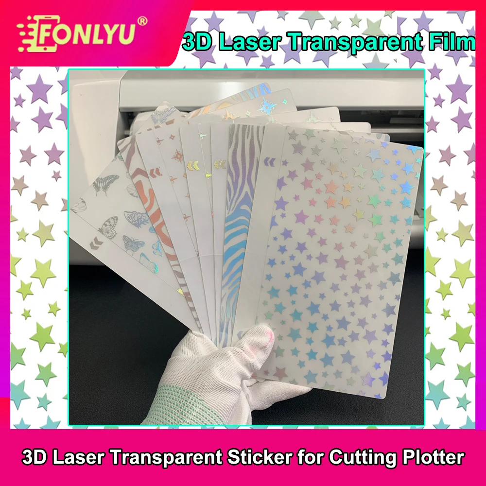 

Лазерные прозрачные пленки FONLYU для телефонов, задние наклейки-накладки для защитных стекол, пленки для лазерной резки и декоративной лазерной печати