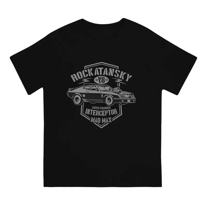 Camiseta de Interceptador masculina, camiseta vintage Mad Max, camiseta de manga curta com gola redonda, algodão puro presente Idea roupas