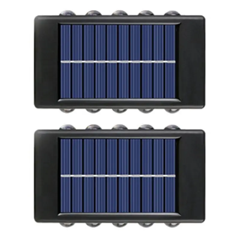 

Солнечный настенный светильник A20F-10 LED, уличный, водонепроницаемый, с двусторонним освещением, для сада, лестниц, забора