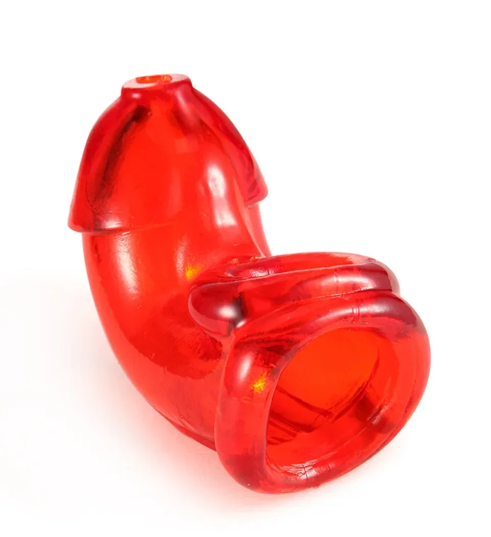 Penis Ring Ball Stretcher Cock Sleeve Semen Lock Ring Male Chastity Cage Delay Ejaculation Prevent Masturbation Rubber Testicles