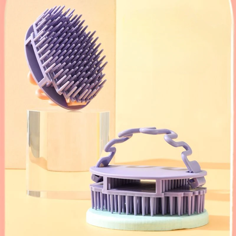 Silicone Hair Cleaning Scalp Comb, Head Massage for Itchy Hair, Shampoo and Scrub Machine, Household Grooming Comb, New