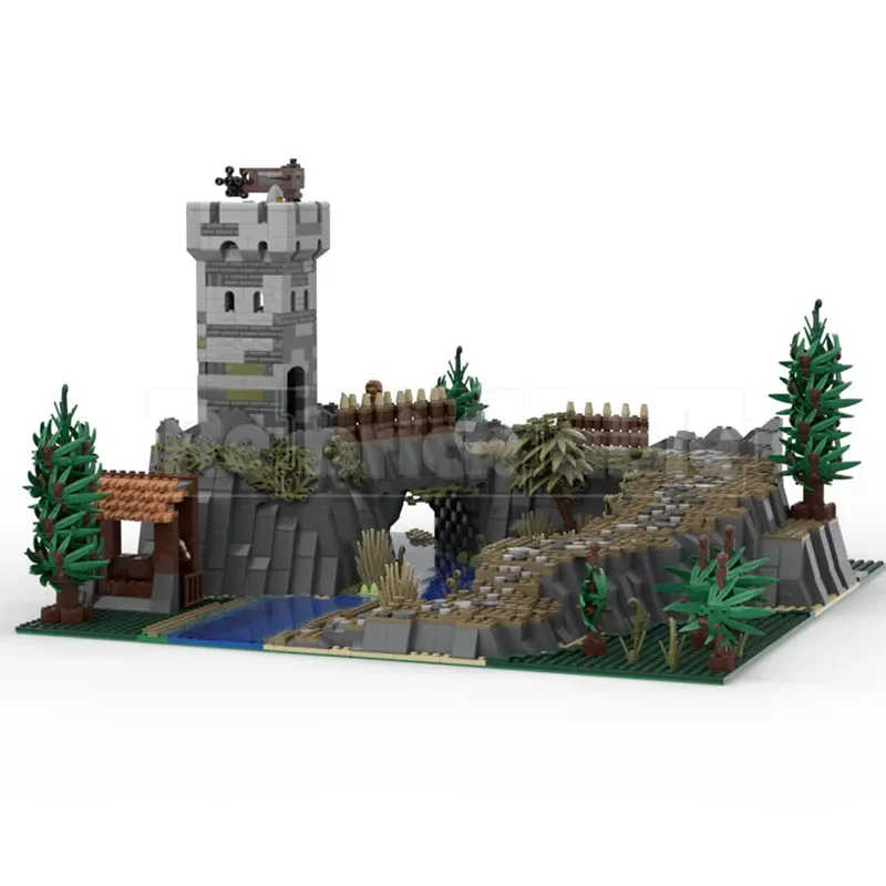 Nouveaux blocs de construction Moc modèle d'architecture médiévale tour de garde blocs de construction modulaires cadeau jouets pour enfants bricolage ensemble d'assemblage