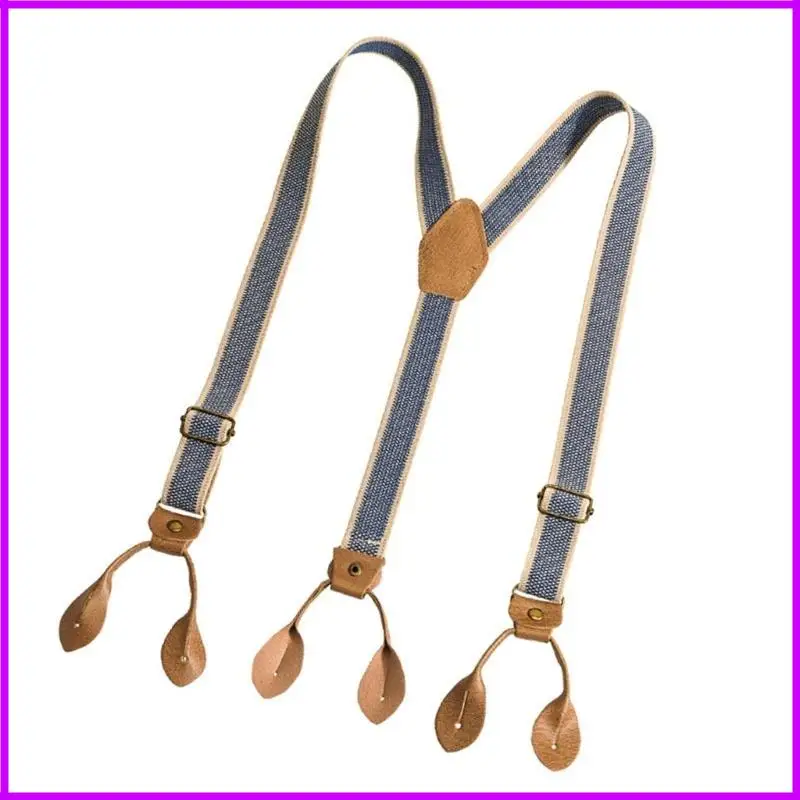 أزرار أنماط بريطانية عتيقة الحمالات قابلة للتعديل الطول الحداثيات المضادة للرجال والنساء #3