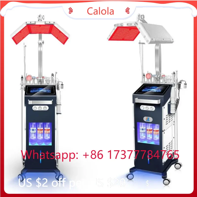 Professional 14 in 1 Hydradermabrasion Machine Phototherapy =Facial Mask Spa Equipment