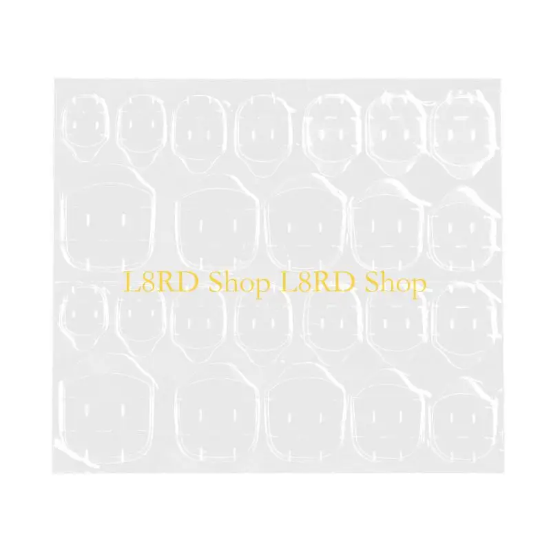 l8rd clear flexible fake tail สติกเกอร์เยลลี่ระบายอากาศได้แท็บกาวสองข้างสองด้าน