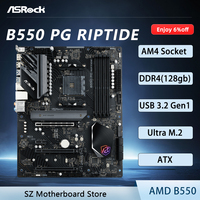 b550 ASROCK B550 PG RIPTIDE placa mãe AM4 CPU Support Ryzen 5 5600 5 5500 7 5800X3D 7 5700X 9 5950X DDR4 M.2 ATX motherboard