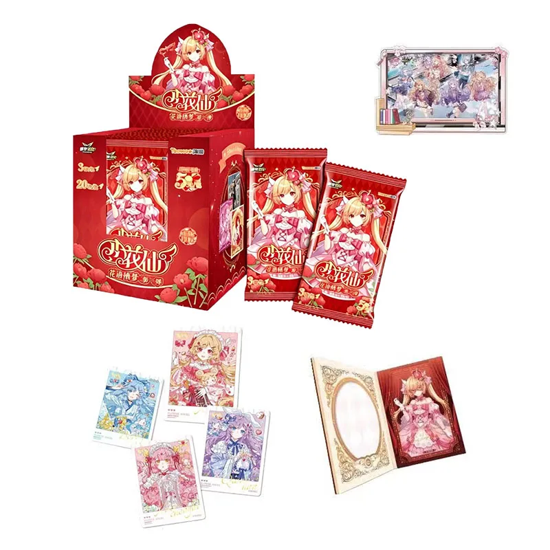Anime Flower Angel Collection Cards Hua Yu Xi Meng Series Trading Card Game Booster Box Rare SR GR MR Cards Kids Birthday Gift