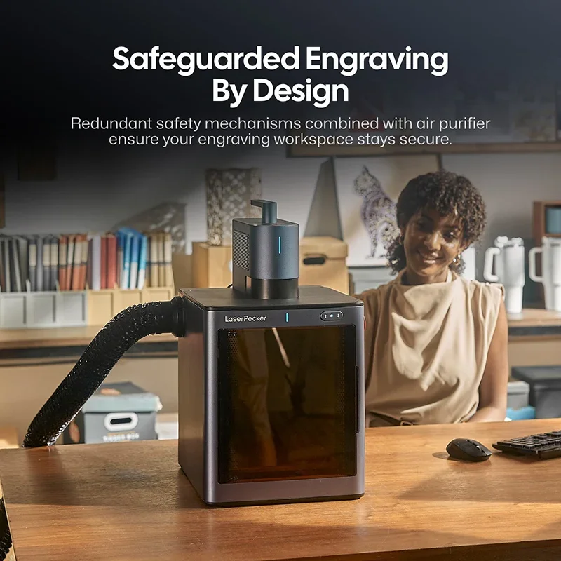 LaserPecker 5 Deluxe 20W Diode & 20W آلة ليزر محمولة من الألياف لجميع المواد قاطع المعادن Laserpecker #6