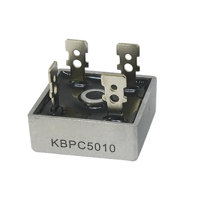 2PCS KBPC5010 Diodo Rectificador de Puente KBPC 5010 Diodo Rectificador de Potencia 50A 1000V Componentes Electrónicos
