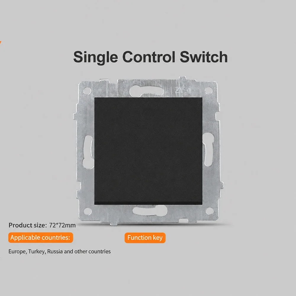 1Pcs 220V 16A 250V Modular Sockets And Switches Dual USB Fast Charge PC Panel EU French Socket Module RJ45 TV RJ45 Socket Module