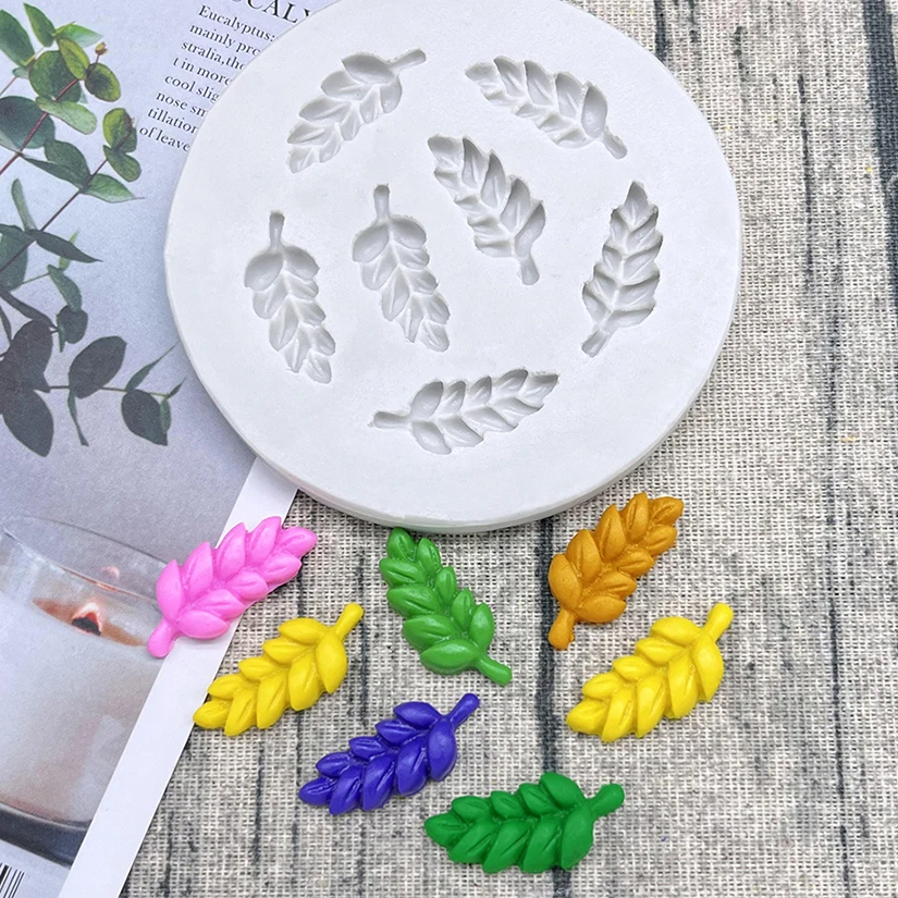 Wheat Ear Silicone Sugarcraft Mold Resin Tools Cupcake Baking Mould Fondant Cake Decorating Tools