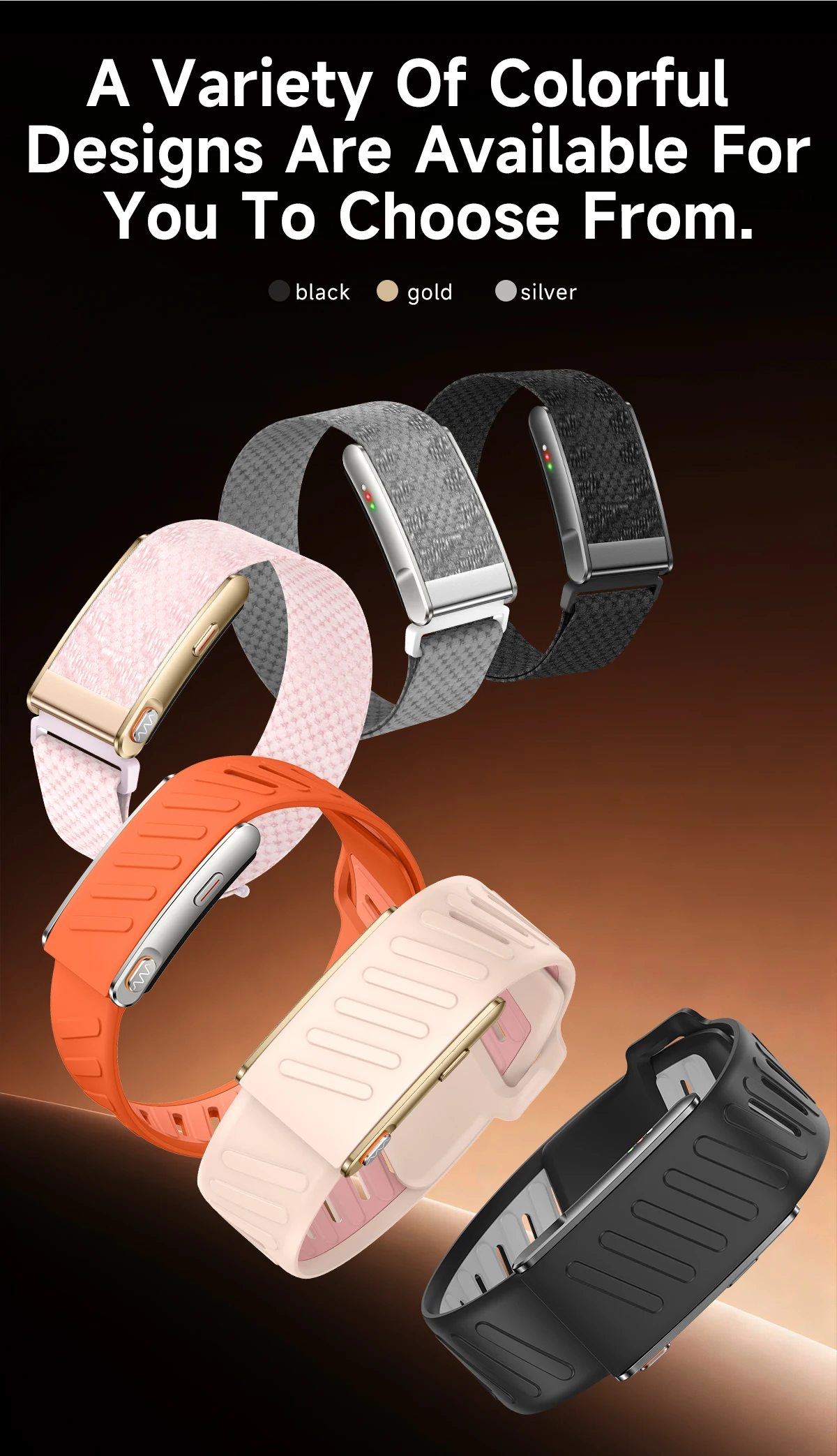 VWAR MG ECG+PPG Nursing Grade Smart Bracelet HRV Body Fat BMI Smart Band Body Temperature Men Women Health Sports Fitness Watch