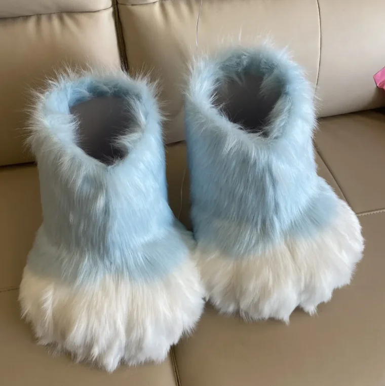 

46-36 Kig Fursuit Cosplay Paw Shoes Furry Cute Rabbit Cat Boots Kigurumi Animal Halloween Party Cos Wearable Costume Prop