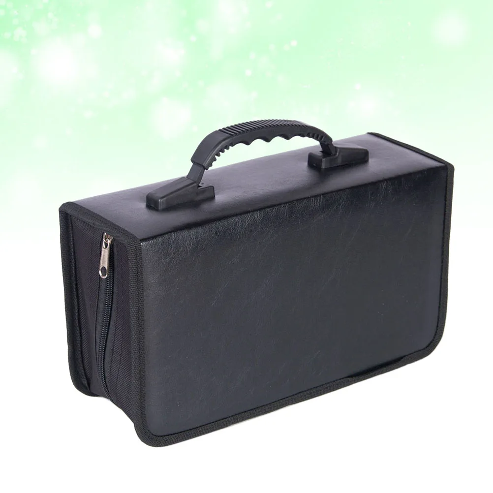 

128Pcs Cd Box Professional Cd Storage Bag Expandable Dvd Case Rugged Exterior Secure Ideal for Travel and Storage