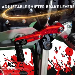 For COLOVE 500X 525X Macbor MONTANA XR5 RVN TEKKEN 550 KY500X KY525X Gear Shift Lever Adjustable Shifter Brake Levers Footrest