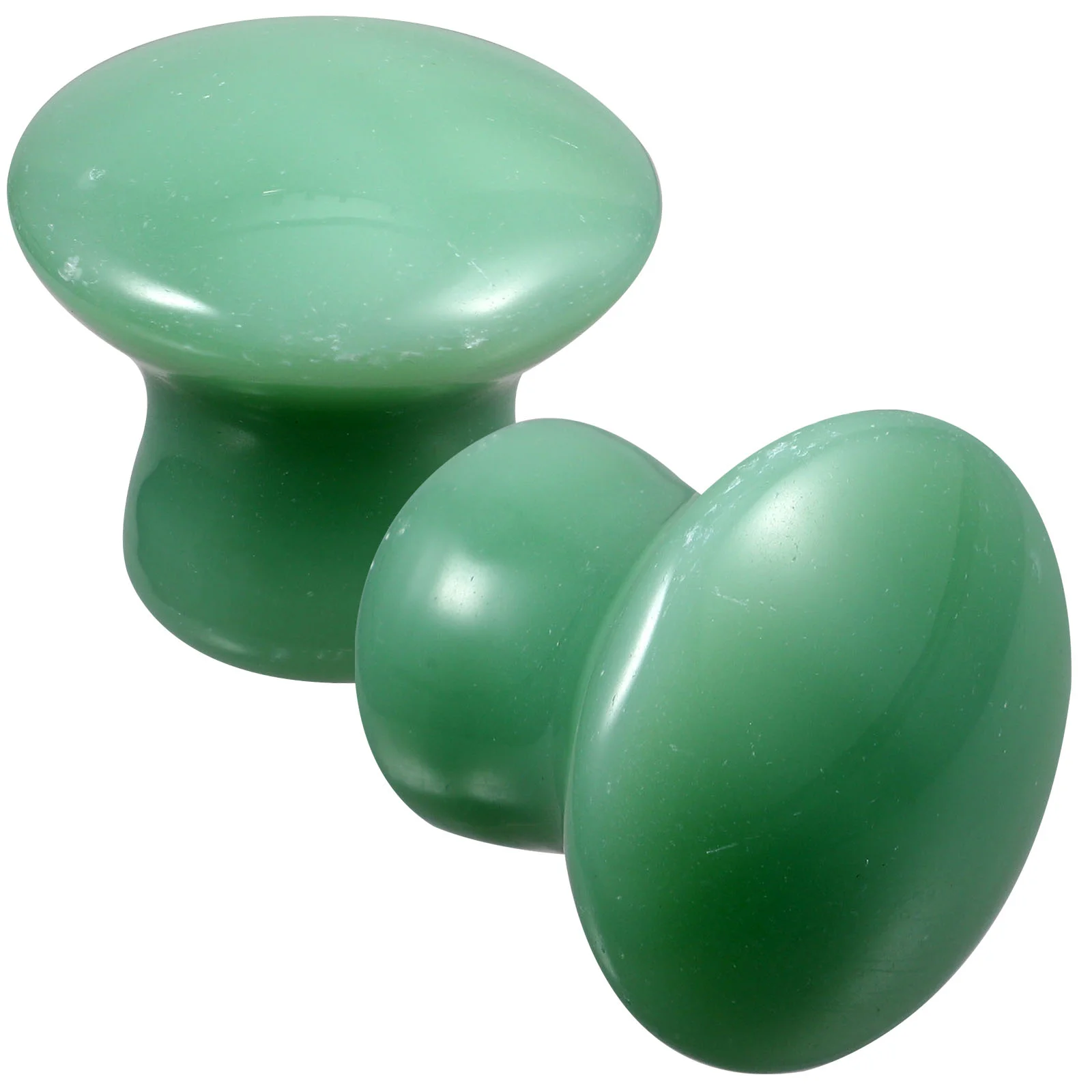 Masajeadores con forma de piedra para masaje con cabeza de seta, accesorios de masaje, espátula, rodillo de Jade Facial, 2 uds.