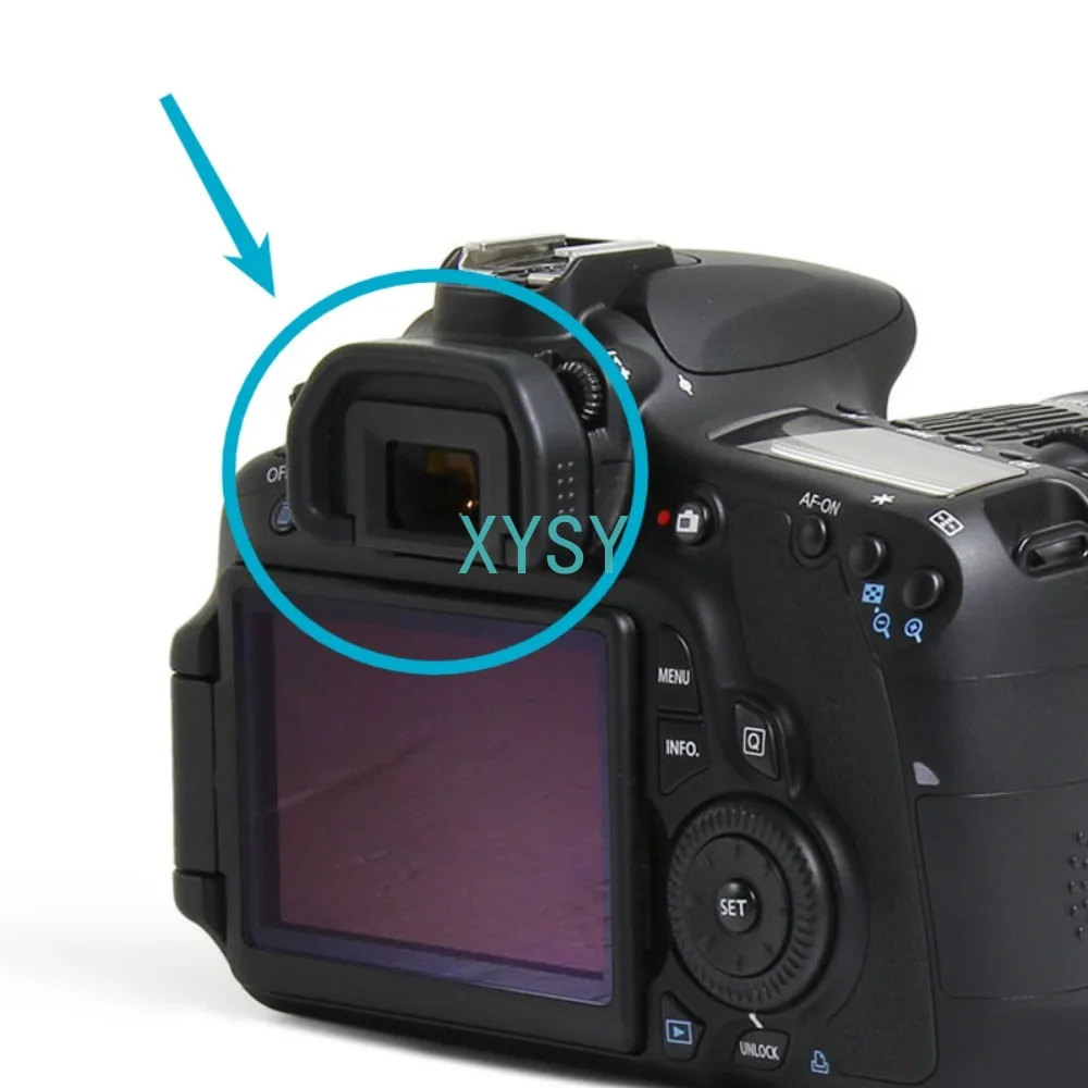 2PCS New EB Rubber Eye Cup Eyepiece Eyecup For Canon DSLR EOS 5D 5D2 70D 80D 60D 50D 40D 30D 20D 10D 300 750 6D 6D2 Camera - Image 2