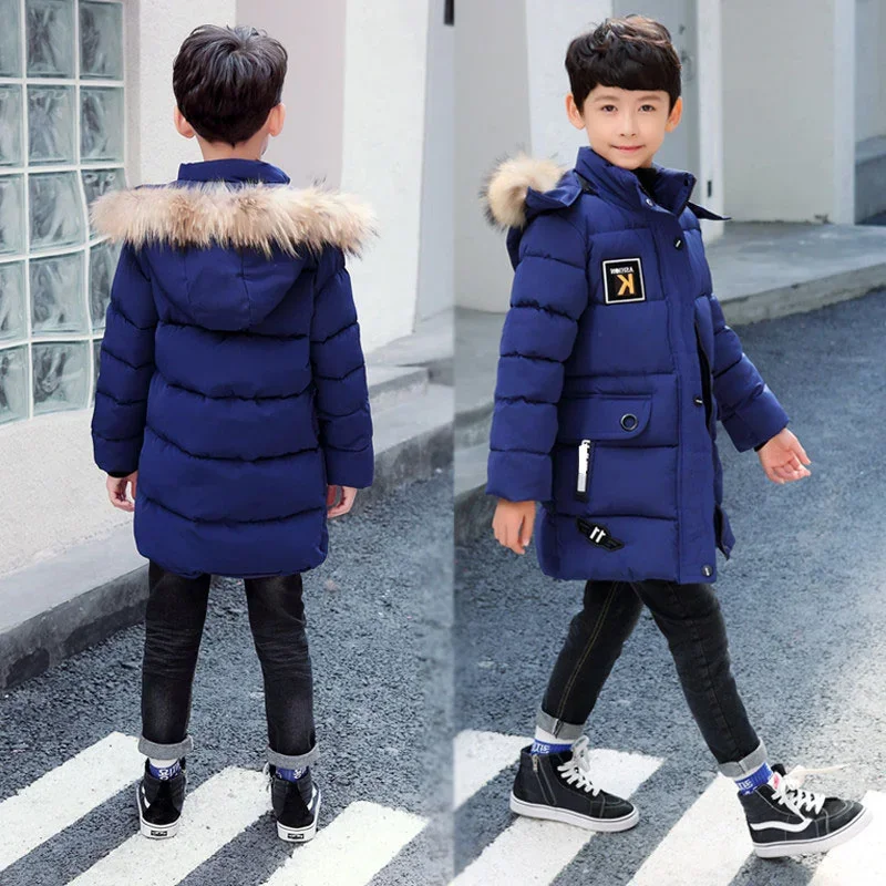 2025 New Winter Clothing Boys 4 Keep Warm 5 Children 9 Coat 8 Teens 10 to 15 Years Old Thicker Cotton Jacket -30 Degrees