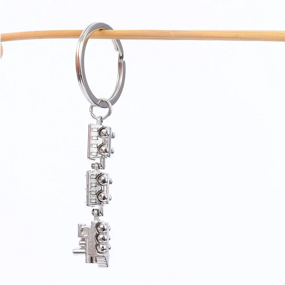 

Delicate Creative Train Shaped Bag Decro Metal Key Holder Key Ring Key Chain Fashion Jewelry
