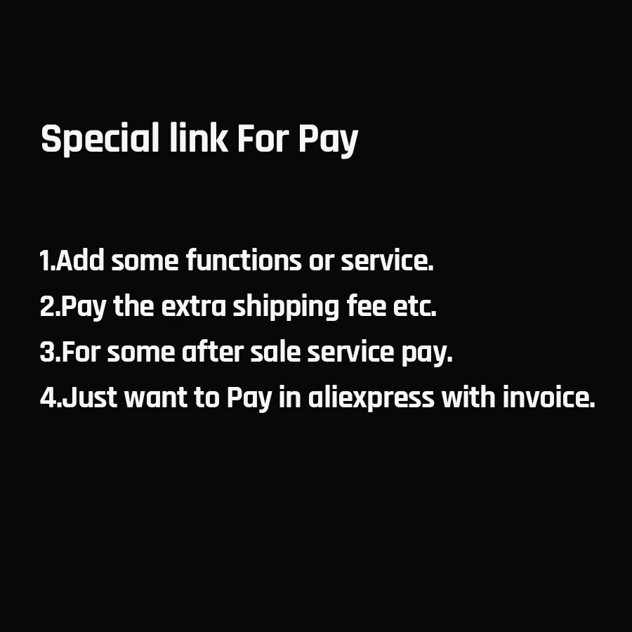 Special Link for Our Customers to pay the extra fee