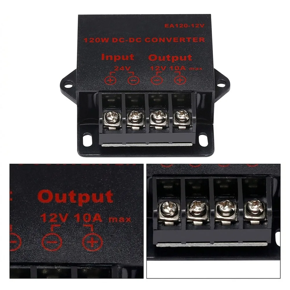 For Tight Engine Compartments DC Step Down Regulator 10A Power Supply 12V Step Down Converter Wide Input Voltage Range