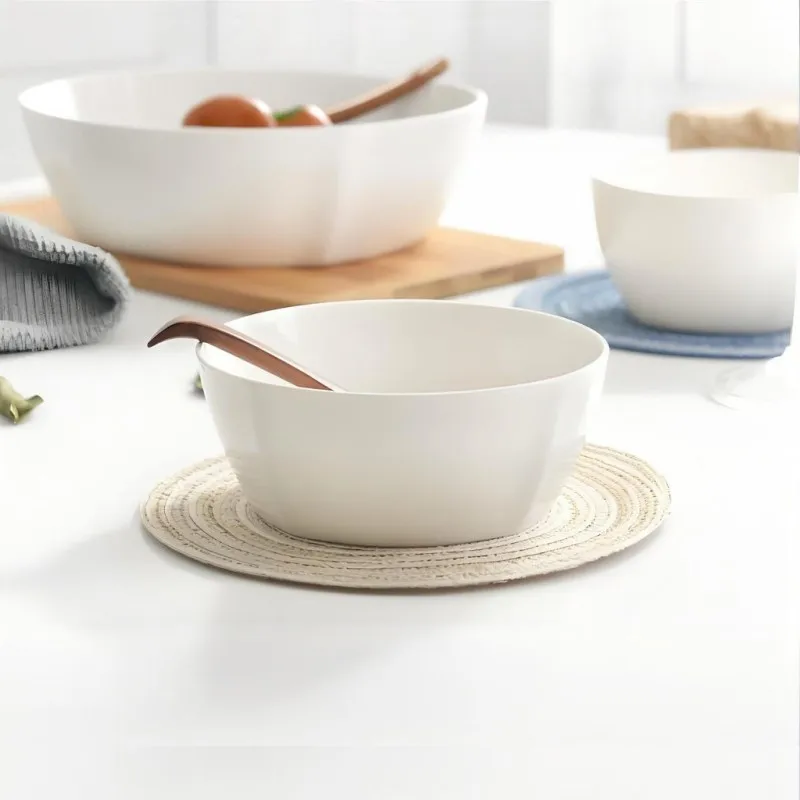 5.5 inch, fine bone china candy bowls, big ceramic chinese rice bowls, japanese style, for dinner, microwave safe, noodle bowl