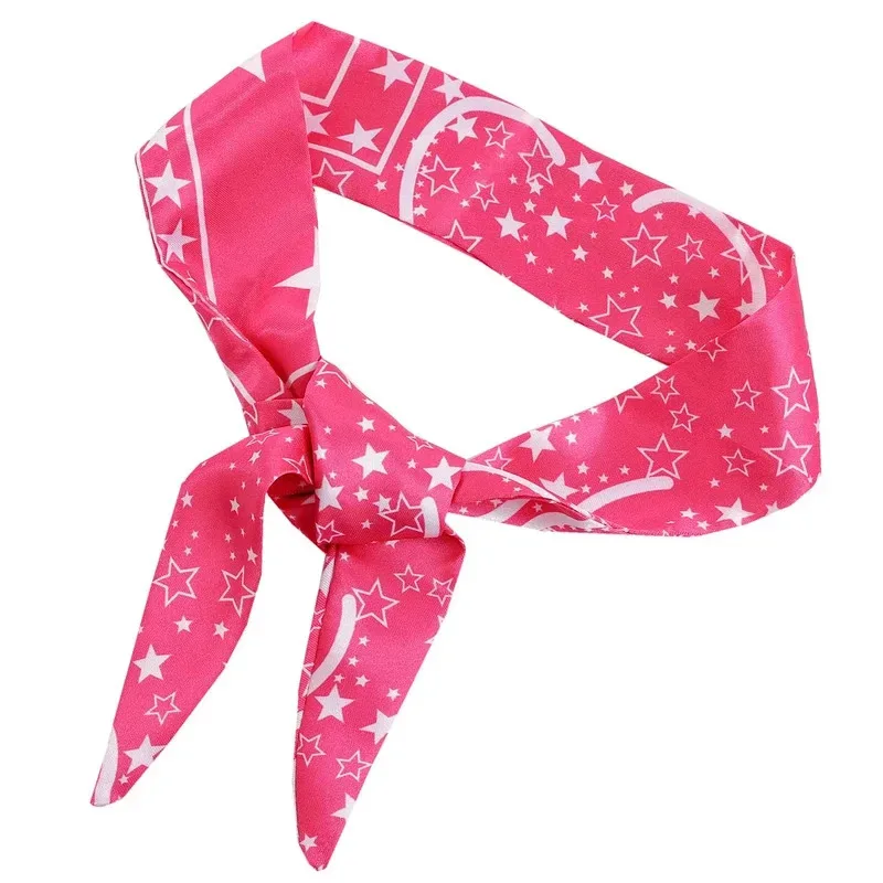 XT8Movie Barbi Costume Lovely Cowgirl Suit Pink Vest Top and Flared Pants Adult Kids Margot Robbie Girls Halloween Party Cl@XT6！