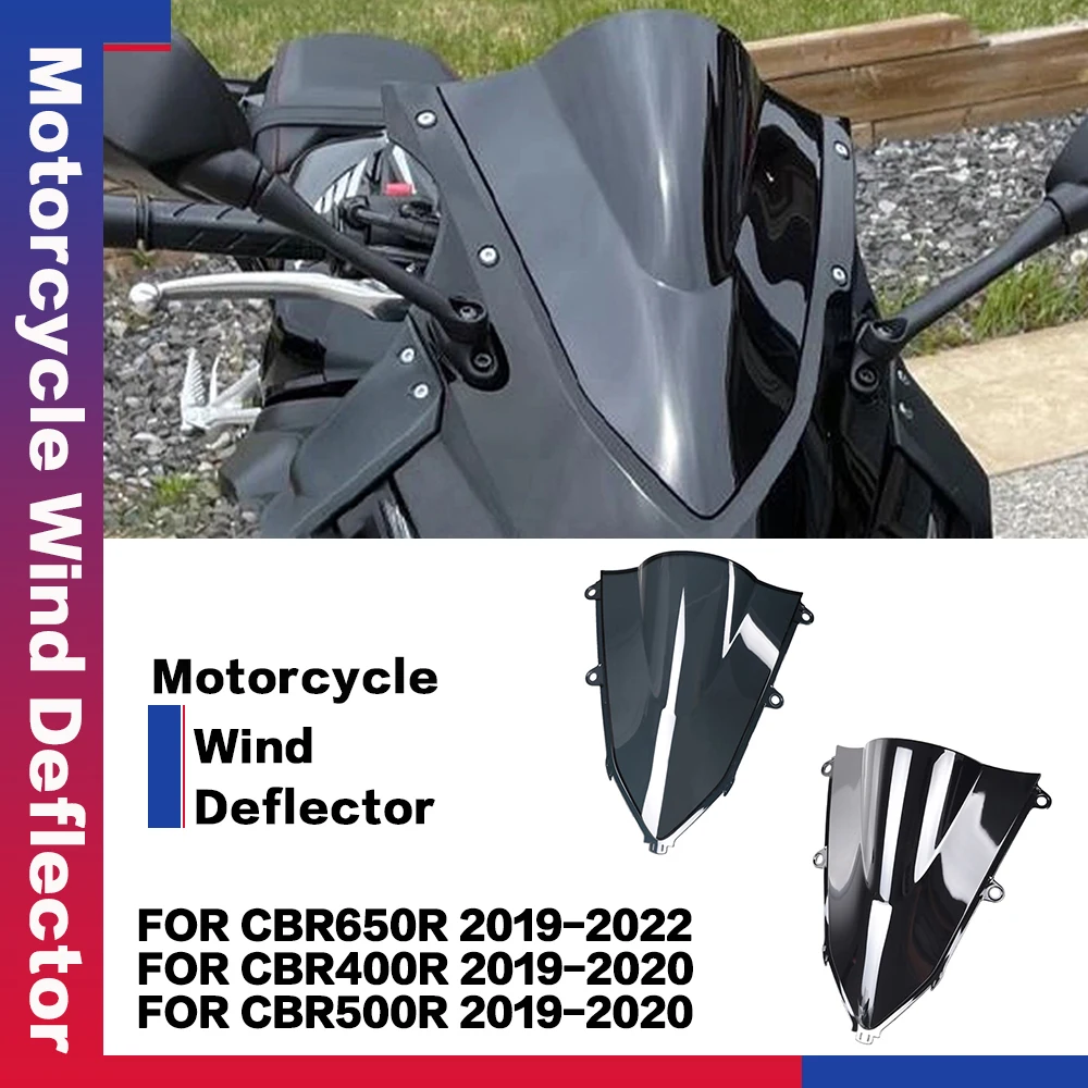 

Motorcycle Tool Accessories Windshield Fairing Windscreen Wind Deflector For HONDA CBR650R 2019-2022 CBR500R CBR400R 2019 2020