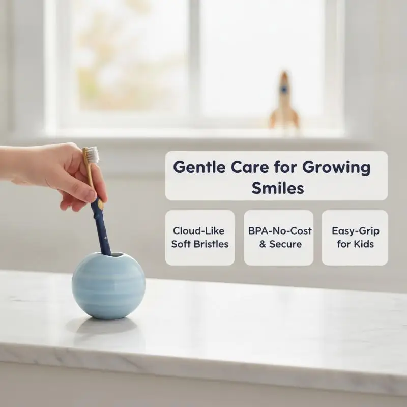 6 Pcs Cartoon Children Toothbrushes Soft Bristle Comfortable Grip Plaque Removal Brushes for Kids Aged 6-12 School Use