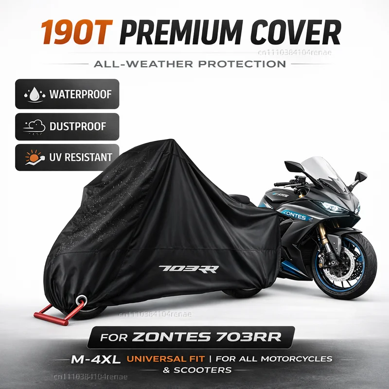

Чехол для мотоцикла ZONTES 703RR 703 RR rr 2025 2024 190T, водонепроницаемый, пылезащитный, с защитой от ультрафиолета, всесезонный