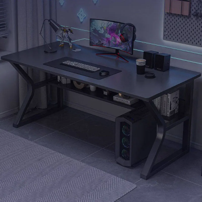 Rectangle Computer Office Desk Gaming Modern Study Wooden Design Luxury Office Desk Aesthetic Escritorio Oficina Home Furniture